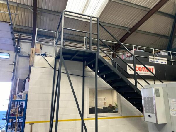 L Shape Staircase Finished Floor Height 3540mm - Mezzanine Experts - Image 2