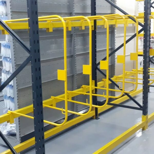 Yellow Dividers for Racking Storage Optimization - Mezzanine Experts